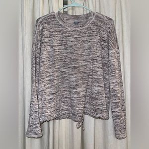 Purple Arie Tie Bottom Sweater Size S